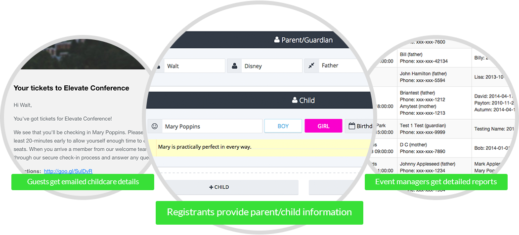 The RSVP App Optional Child Registration